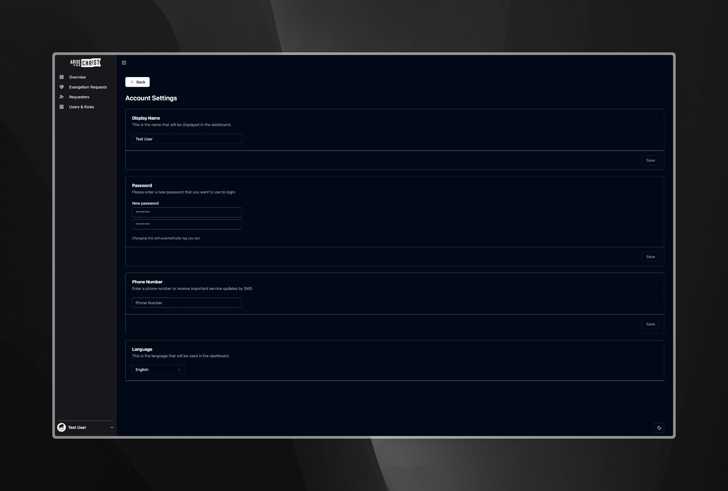 arise-for-christ-cms screenshot 2
