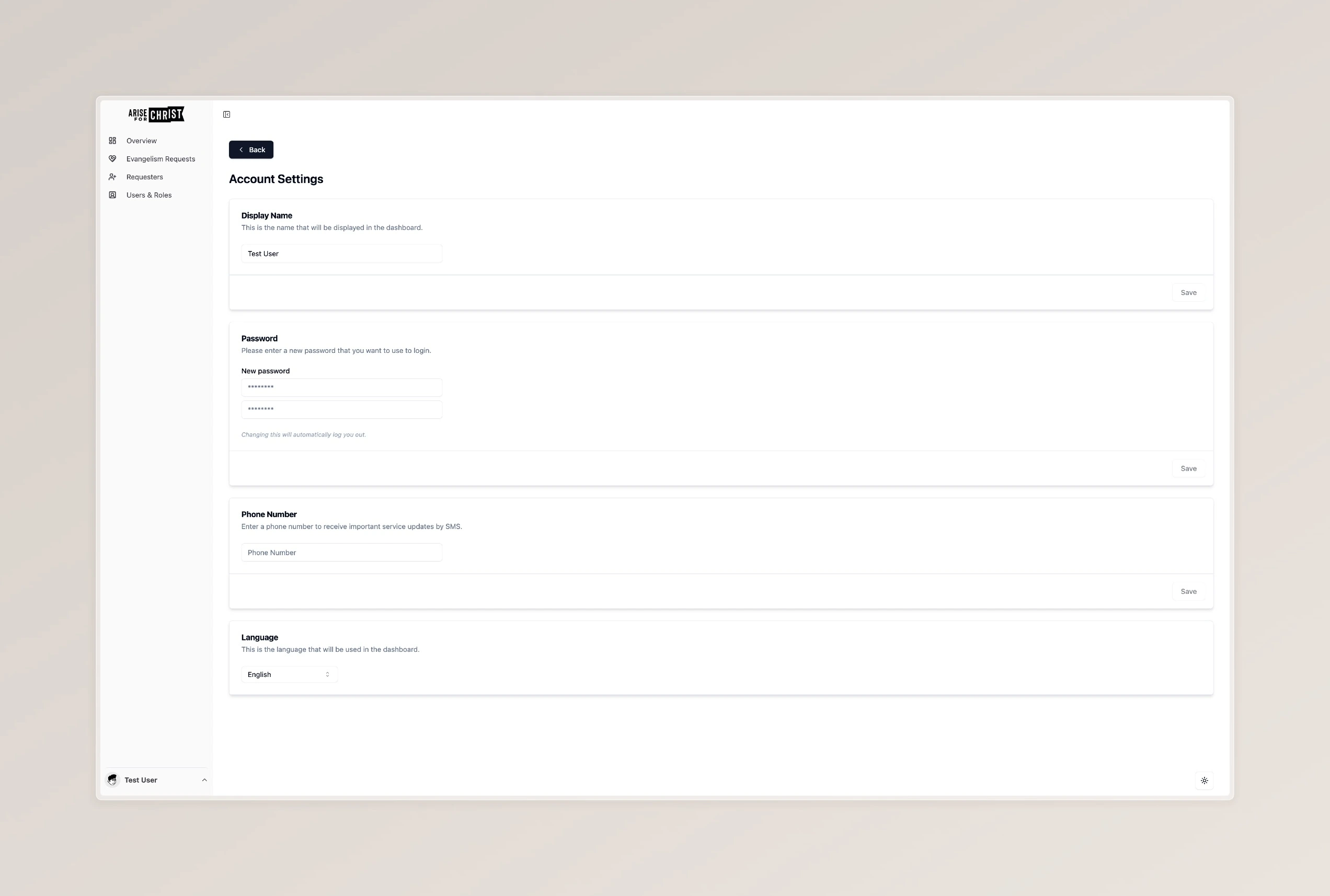 arise-for-christ-cms screenshot 2